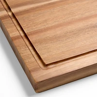 Crate & Barrel Acacia Wood Cutting Board 20"x15"x1.25"