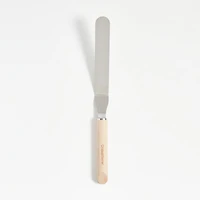 Crate & Barrel Large Offset Spatula with Beechwood handle
