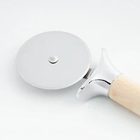 Crate & Barrel Straight Pastry Cutter Wheel with Beechwood Handle