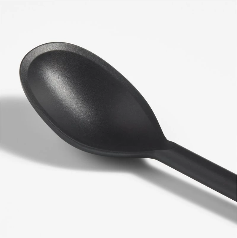 Crate & Barrel Black Silicone Deep Spoon