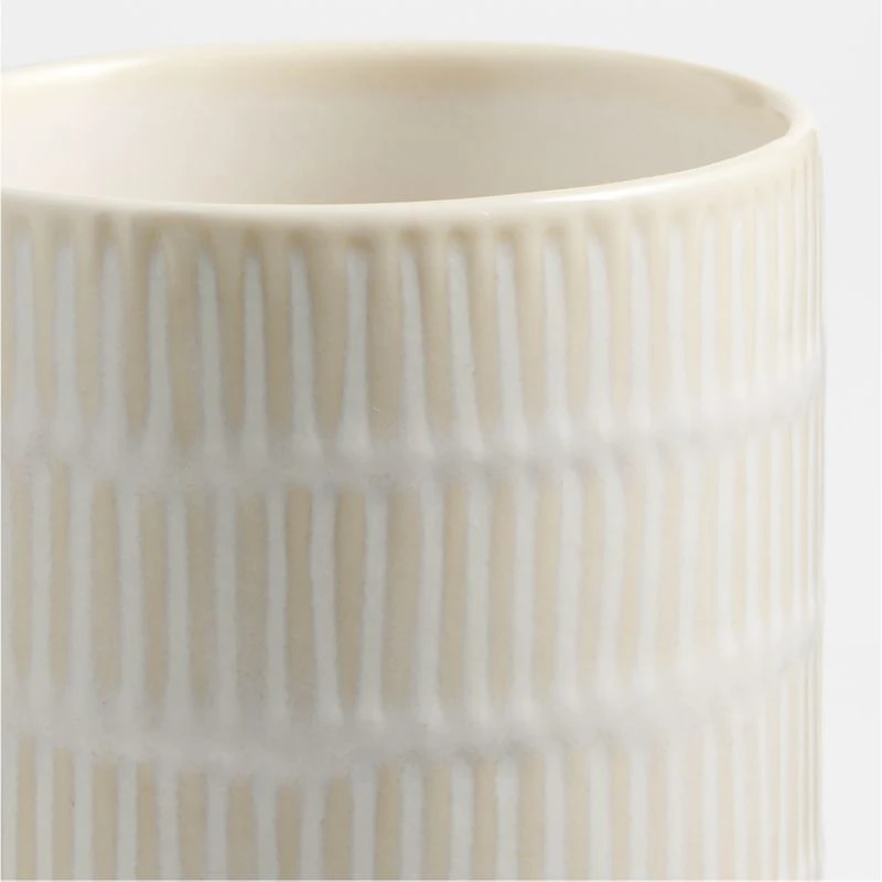 Clean by Crate Ivory Ceramic Dish Brush Holder