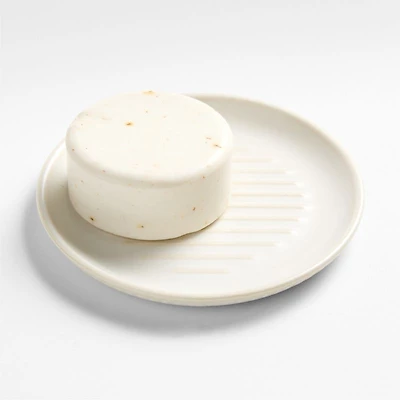 Clean by Crate Ivory Ceramic Soap Dish