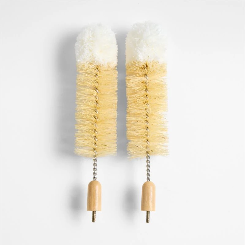 Clean by Crate Natural Bottle Brush Replacement Heads, Set of 2