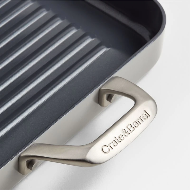 Crate & Barrel EvenCook Ceramic ™ Nonstick Double Burner Grill Pan