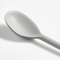Crate & Barrel Grey Silicone Deep Spoon