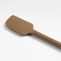 Crate & Barrel Mushroom Brown Silicone Scraper Spatula