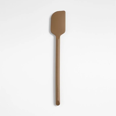 Crate & Barrel Mushroom Brown Silicone Scraper Spatula
