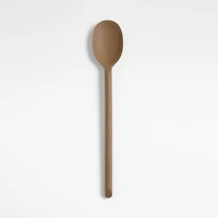 Crate & Barrel Mushroom Brown Silicone Spoon