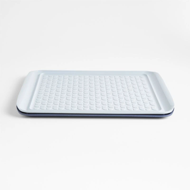 Extra-Large Prep and Serve Stacking Grill Prep Trays, Set of 2