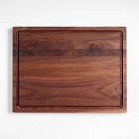 Crate & Barrel Reversible Walnut Wood Cutting Board 20"x15"x1.25"