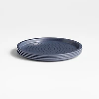 Crate & Barrel Slate Blue Mini Perforated Pizza Pans, Set of 4