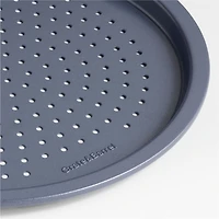 Crate & Barrel Slate Blue Mini Perforated Pizza Pans, Set of 4