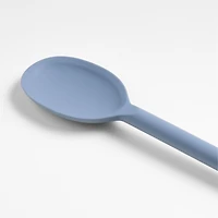 Crate & Barrel Slate Blue Silicone Spoon
