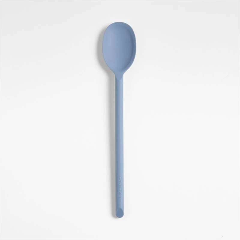 Crate & Barrel Slate Blue Silicone Spoon
