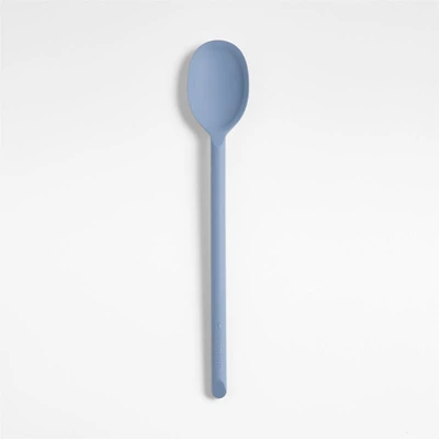 Crate & Barrel Slate Blue Silicone Spoon