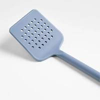 Crate & Barrel Slate Blue Silicone Turner Spatula