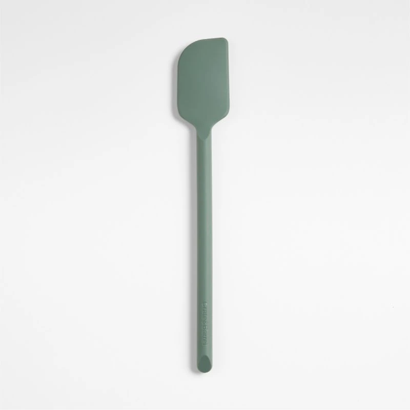 Crate & Barrel Thyme Green Silicone Scraper Spatula