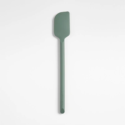 Crate & Barrel Thyme Green Silicone Scraper Spatula