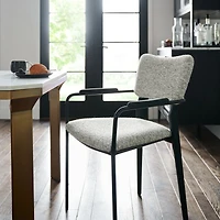 Klee Grey Bouclé Dining Chair