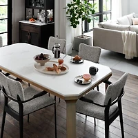 Klee Grey Bouclé Dining Chair