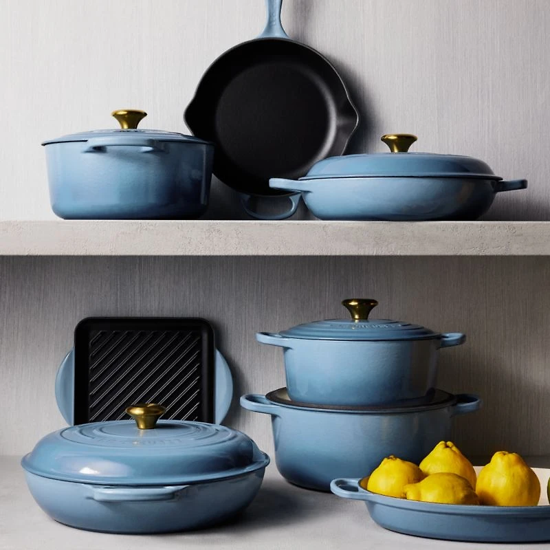 Le Creuset ® Signature 3.3-Liter/3.5-Qt. Chambray Enameled Cast Iron Braiser