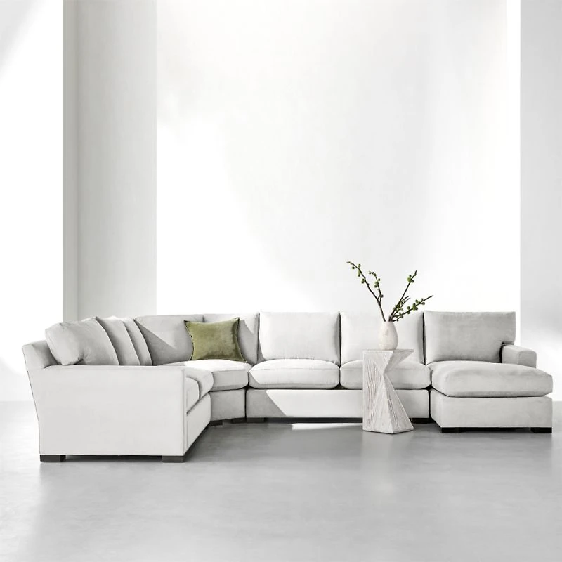 Axis 3-Piece L-Shaped Sectional Sofa