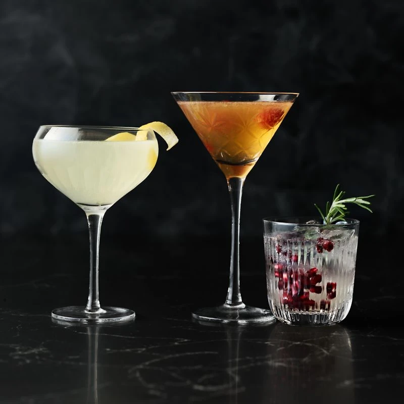 Niels 8-Oz. Etched Double Old-Fashioned Glass