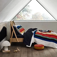 Ari Kids Organic Brushed Cotton Navy Full Sheet Set