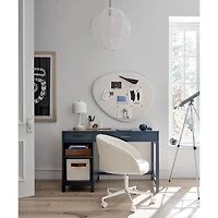 Parke Navy Blue Wood 2-Drawer Kids Desk
