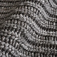 Prato Performance Wool Black Area Rug 6'x9'