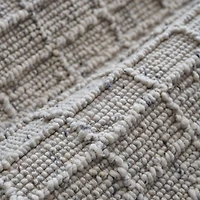 Arles Performance Wool Handwoven Ivory Rug 12"x18" Swatch