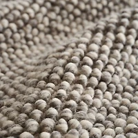 Orly Wool Blend Handwoven Cream and Grey Area Rug 10'x14'