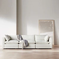 Lotus Deep Modular 3-Piece Extra Long Sofa Sectional