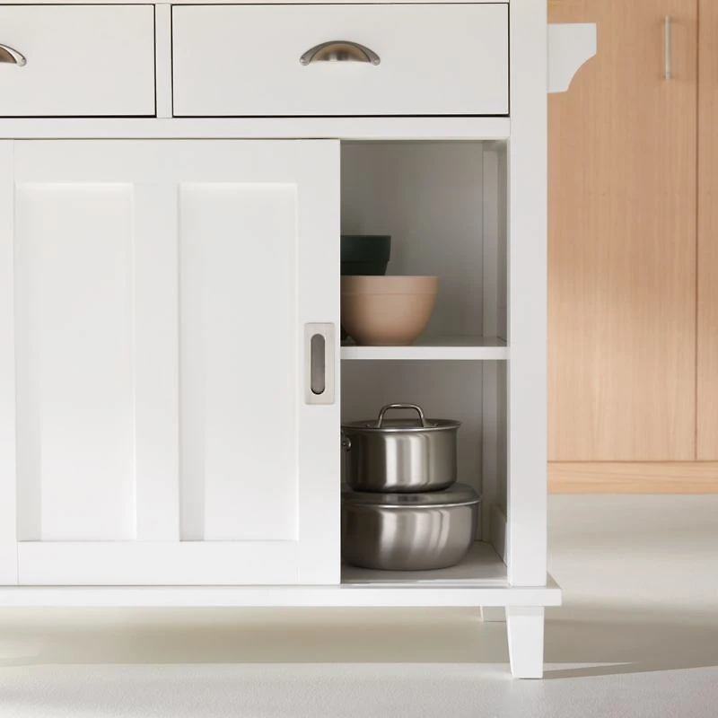 Belmont White Kitchen Island