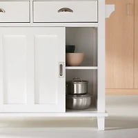 Belmont White Kitchen Island