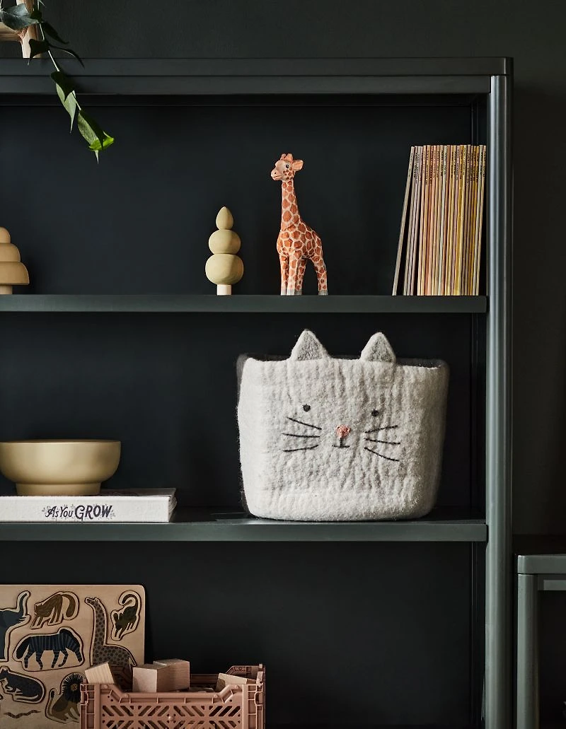 Cat Felt Shelf Storage Bin