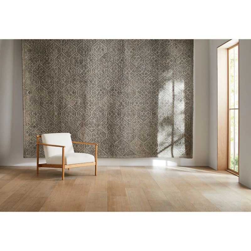 Valencia Wool Handwoven Granite Grey Area Rug 10'x14'