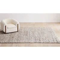Juneau Wool Grey Area Rug 6'x9'