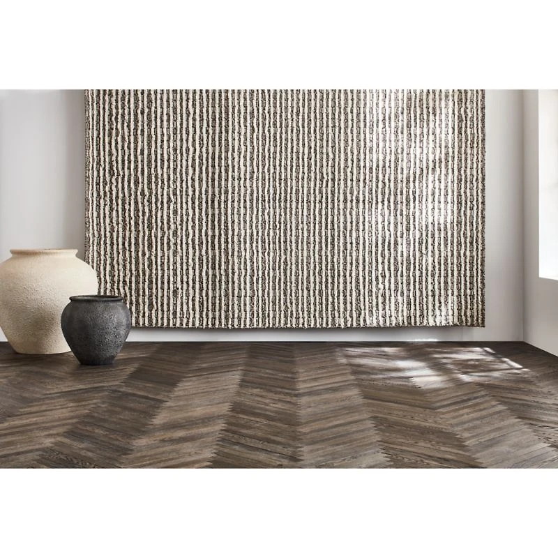 Oslo Wool Dark Grey Area Rug 10'x14'