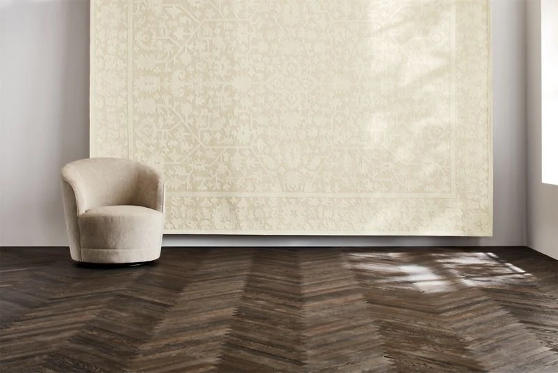 Avalon Wool Hand-Tufted Taupe Area Rug 6'x9'