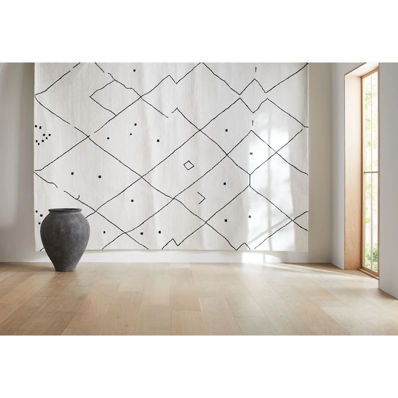 Fez Performance Hand-Tufted White Area Rug 8'x10'