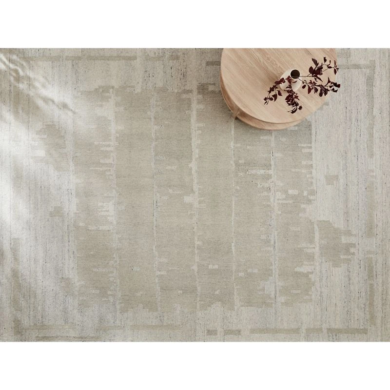 Athens Wool Hand-Tufted Silver Grey Area Rug 8'x10'