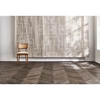 Libby Light Brown Wood and Natural Cane Dining Chair