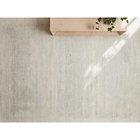 Milano Wool and Viscose Hand-Knotted Blue Area Rug 8'x10'