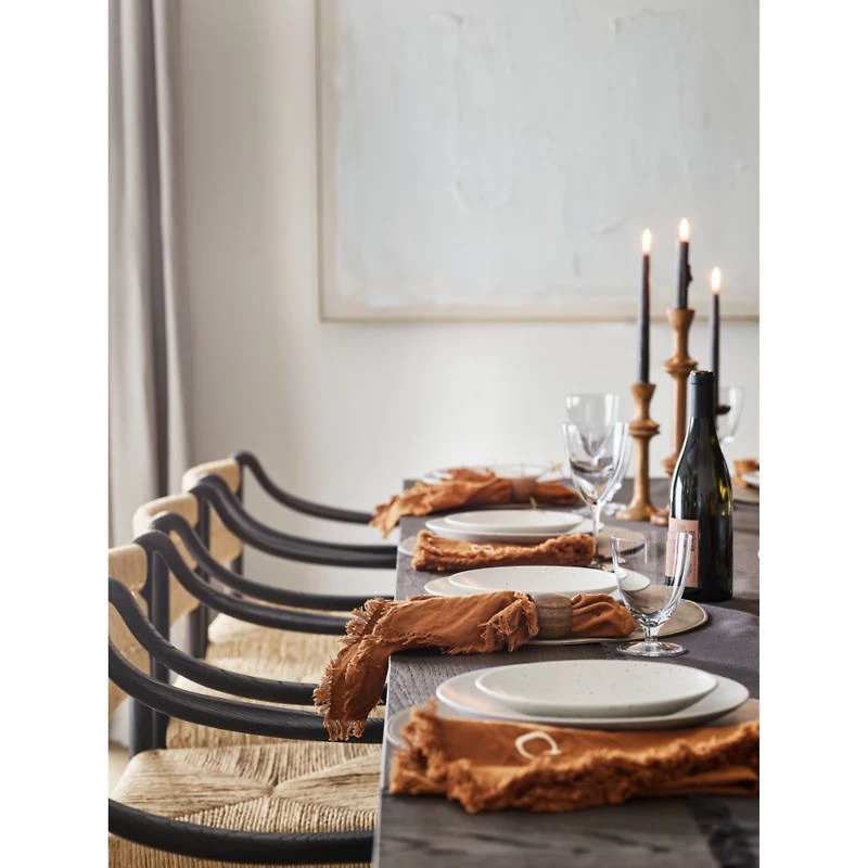 Craft Almond Brown Organic Cotton Fringe Napkin