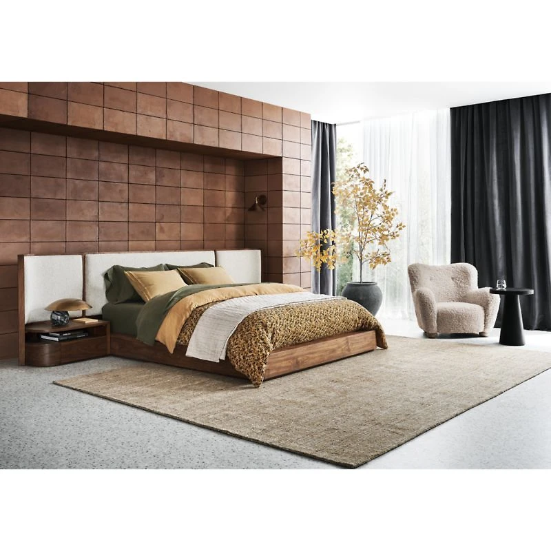 Aire Natural EUROPEAN FLAX ™-Certified Linen Ditsy Floral Yellow Full Queen Duvet Cover