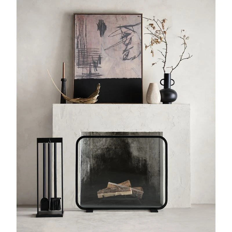"Look Beneath the Surface I" Framed Beige 30"x40" Wall Art Print by Justin Q. Williams