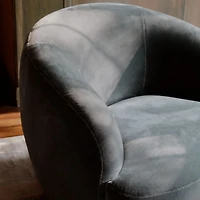 Le Marché Blue Accent Chair by Athena Calderone