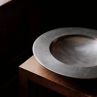 Lustre Large Silver Metal Centerpiece Bowl 20" by Athena Calderone