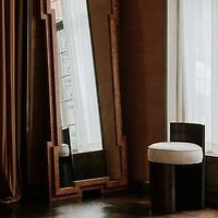 Coquette Burl Wood Accent Chair by Athena Calderone